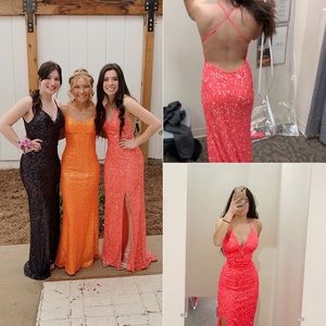 Hot pink prom dress!!!(worn once)